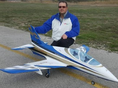 Sebart Avanti S 1.42m(White/Blue)ARF+ RC Airplane