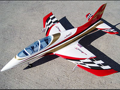 Sebart Mini AvantiS 1.42m (White/Red)ARF+ RC Airplane