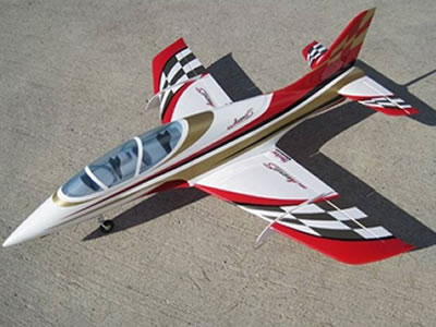 SebArt Avanti XS Jet 1.9m (White/Red/Gold) ARF (no retracts) RC Airplane