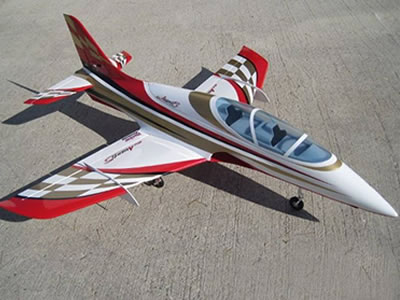 SebArt Avanti XS Jet 1.9m (White/Red/Gold) ARF (no retracts) RC Airplane