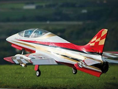 SebArt Avanti XS Jet 1.9m (White/Red/Gold) ARF (no retracts) RC Airplane