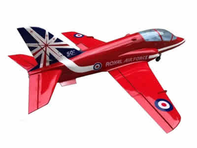 SebArt Mini BAe Hawk T1 90mm 1.42m ARF Red Arrows RC Airplane