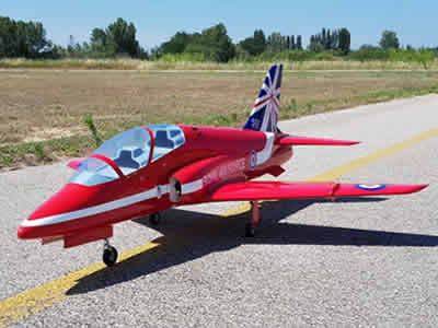 SebArt Mini BAe Hawk T1 90mm 1.42m ARF Red Arrows RC Airplane