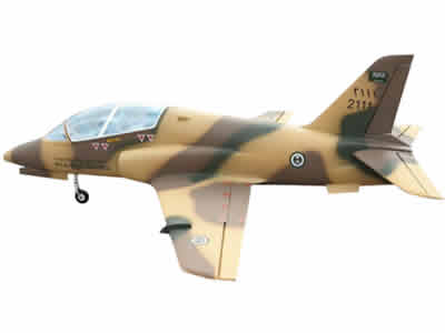 SebArt Mini BEA Hawk T1 90mm 1.42m Military SCHEME RC Airplane