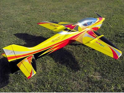 Sebart Mythos 50E Yellow Black ARF PLUS RC Airplane