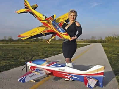 Sebart Mythos 50E Yellow Black ARF PLUS RC Airplane